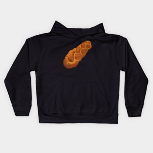 Detailed Challah Bread Drawing Kids Hoodie